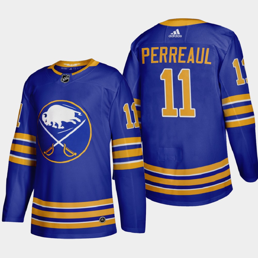 Buffalo Sabres #11 Gilbert Perreault Men Adidas 2020 Home Authentic Player Stitched NHL Jersey Royal Blue